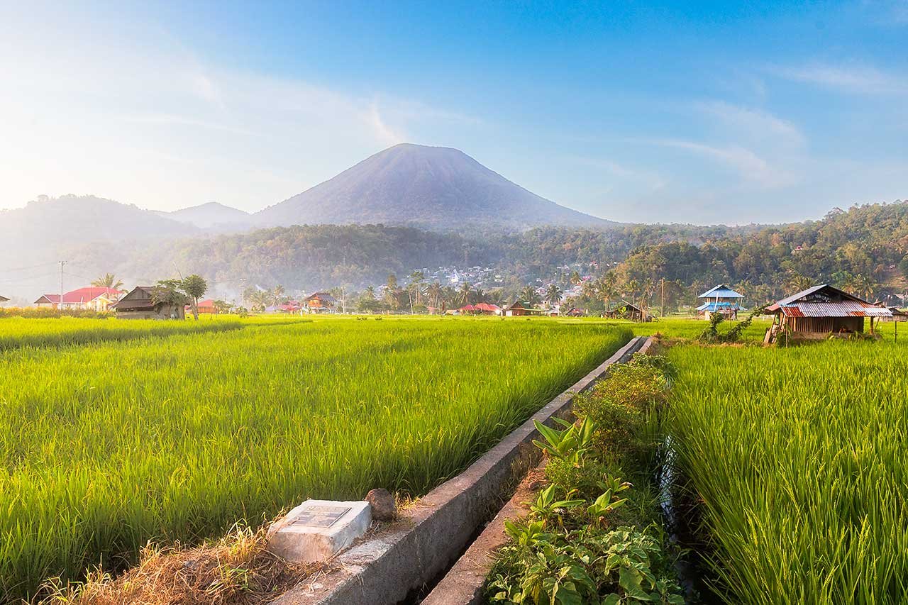 Landscape in Minahasa, North Sulawesi Landscape in Minahasa, North Sulawesi